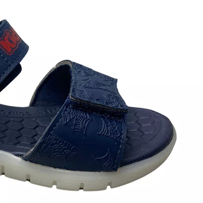 Sándalia Kidy Infantil Masculino Marinho Luzes Led 