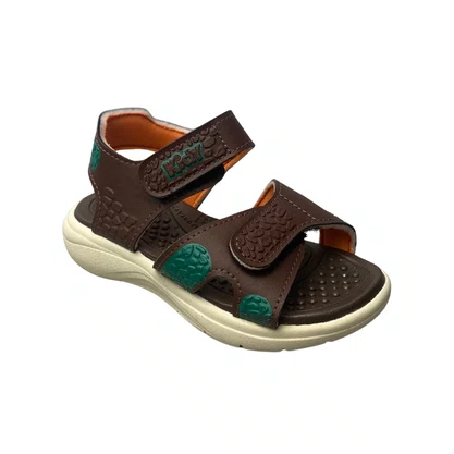 Sándalia Kidy Infantil Masculino Marrom Acompanha Brinde 