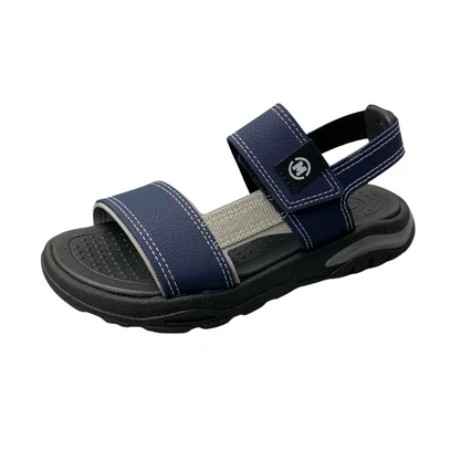 Sandália Molekinho Infantil Masculino Marinho Fecho Velcro