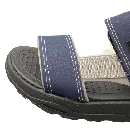 Sandália Molekinho Infantil Masculino Marinho Fecho Velcro