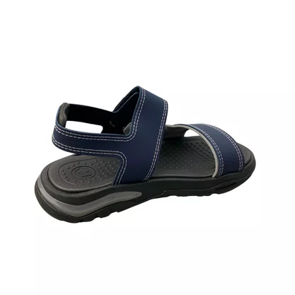 Sandália Molekinho Infantil Masculino Marinho Fecho Velcro
