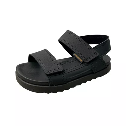 Sandália Molekinho Infantil Masculino Preto Fecho Velcro 