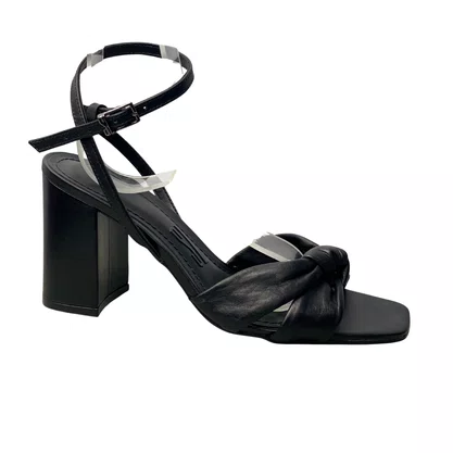 Sandália Santa Lolla Feminina Preto Couro