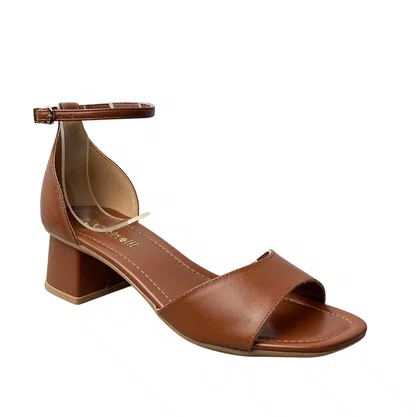 Sandália Santinelli Feminina Caramelo Fecho fivela