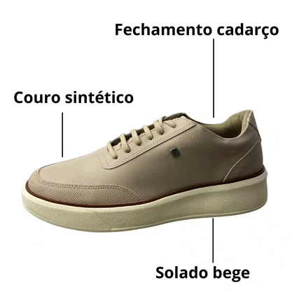 Sapatênis Bertelli Masculino Tartufo Fechamento Cadarço 
