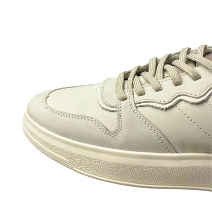 Sapatênis Ferracini Masculino Off White Couro 