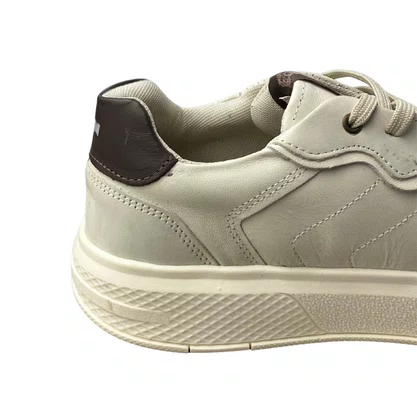 Sapatênis Ferracini Masculino Off White Couro 