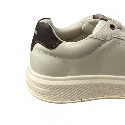 Sapatênis Ferracini Masculino Off White Couro 