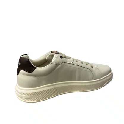 Sapatênis Ferracini Masculino Off White Couro 