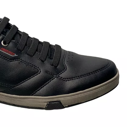 Sapatênis Pgd Masculino Preto Calce Fácil 
