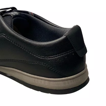 Sapatênis Pgd Masculino Preto Calce Fácil 