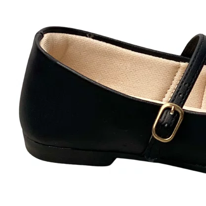 Sapatilha Kidy Infantil Feminina Preto Fecho fivela