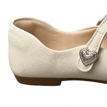 Sapatilha Kidy Infantil Feminino Branco Fecho Velcro 