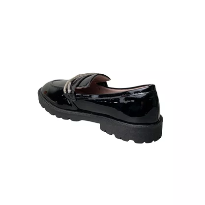 Sapatilha Mini Sua Cia Infantil Feminina Preto Tira Cravejada