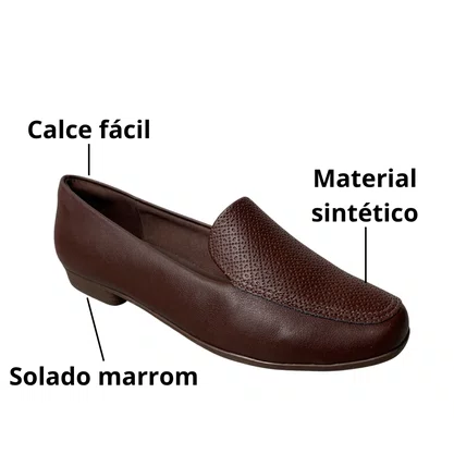 Sapatilha Piccadilly Feminina Cacau Calce Fácil 