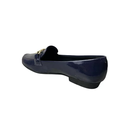Sapatilha Piccadilly Feminina Navy Ferragem Dourada 
