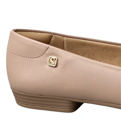 Sapatilha Santinelli Feminina Antique Ferragem Dourada