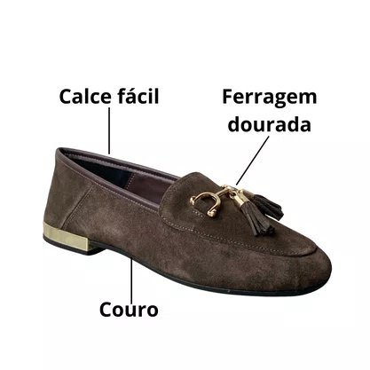 Sapatilha Santinelli Feminina Brum Couro 