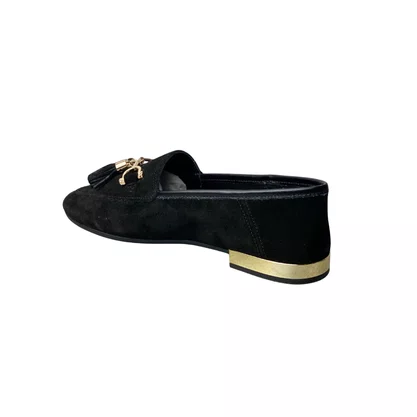 Sapatilha Santinelli Feminina Preto Couro