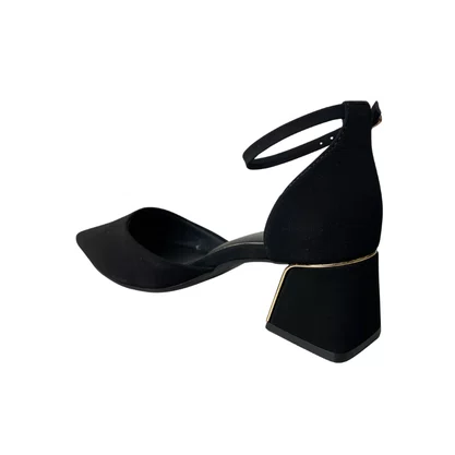 Sapato Bebecê Feminino Preto Fecho Fivela 
