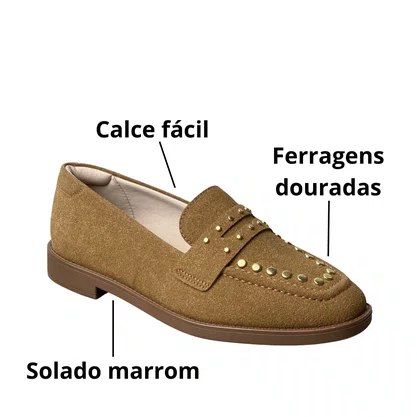 Sapato Beira Rio Feminino Caramelo Calce Fácil 