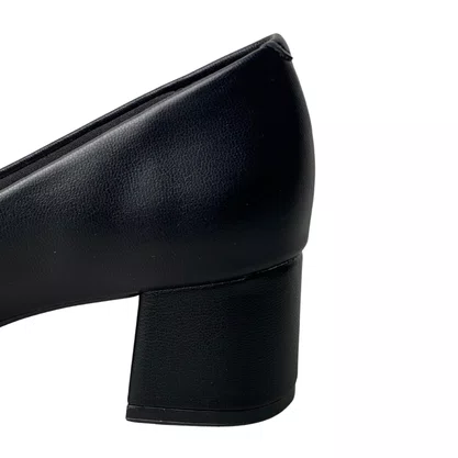 Sapato Beira Rio Feminino  Preto Salto Bloco