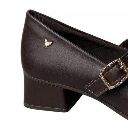Sapato Mississipi Feminino Café Fecho Fivela 