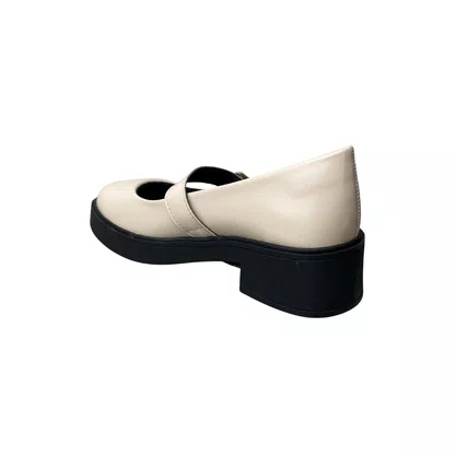 Sapato Mississipi Feminino Marfim Fecho Fivela