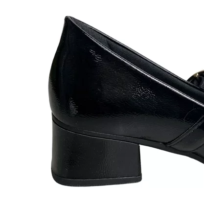 Sapato Mississipi Feminino Preto Fecho Fivela 