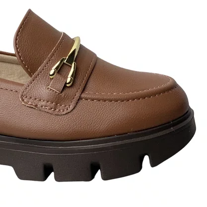 Sapato Modare Feminino Avela Ferragem Dourado 