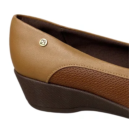 Sapato Piccadilly Feminino Mascavo Calce Fácil 