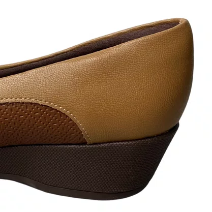 Sapato Piccadilly Feminino Mascavo Calce Fácil 