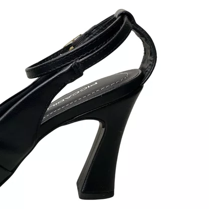 Sapato Piccadilly Feminino Preto Bico Fino 