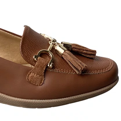 Sapato Santinelli Feminino Caramelo Couro