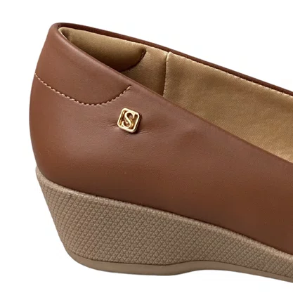 Sapato Santinelli Feminino Caramelo Couro