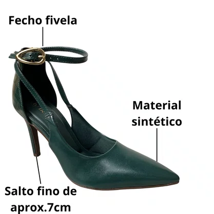 Scarpin Bebecê Feminina Turmalina Bico Fino 