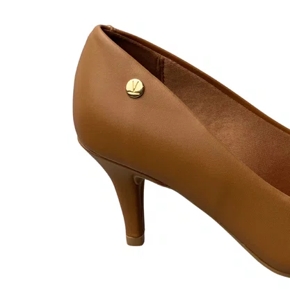 Scarpin Vizzano Camel Salto Baixo