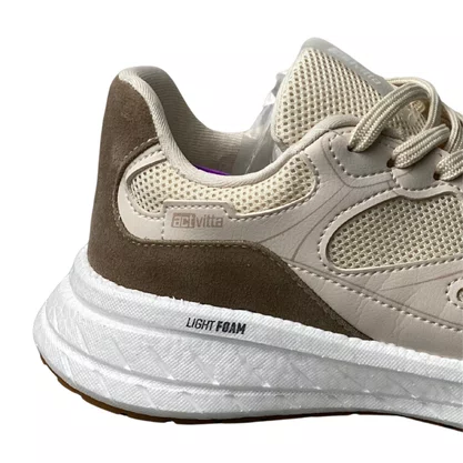 Tênis Actvitta Feminino Branco Off Cadarço 