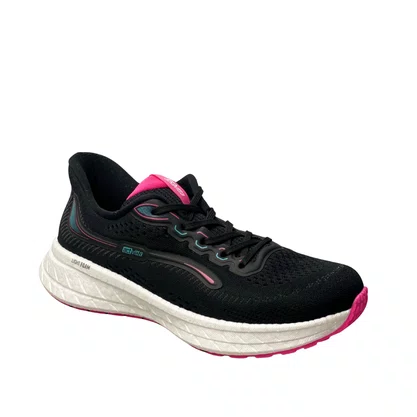 Tênis Actvitta Feminino Preto Cadarço 