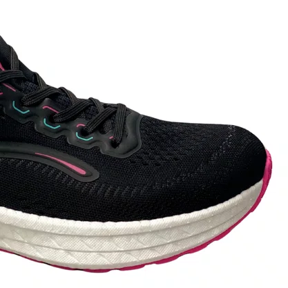 Tênis Actvitta Feminino Preto Cadarço 