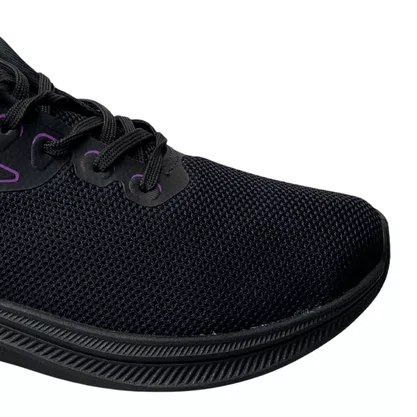 Tênis Actvitta Feminino Preto Cadarço 