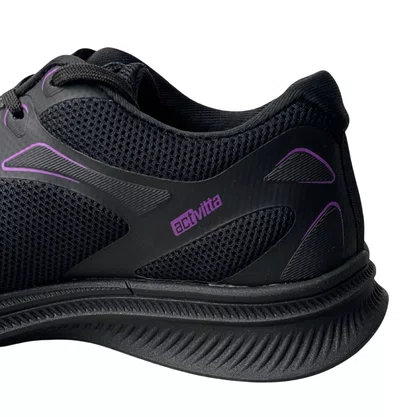 Tênis Actvitta Feminino Preto Cadarço 