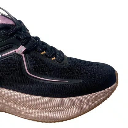 Tênis Actvitta Feminino Preto Cadarço 