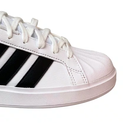 Tênis Adidas Feminino Branco Streetalk Cadarço 