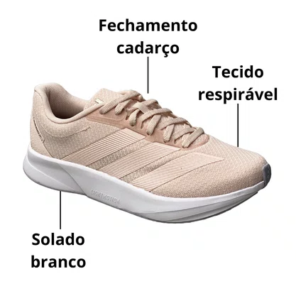 Tênis Adidas Feminino Rosa Bebê Duramo Rc2 Cadarço