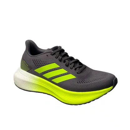 Tênis Adidas Masculino Cinza Boost Run Cadarço 