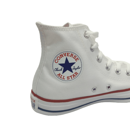 Tênis All Star Converse Cano Alto Branco Lona