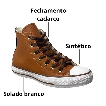 Tênis All Star Converse Unissex Casca De Nozes Cadarço 