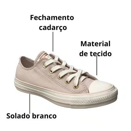 Tênis All Star Feminino Argila Cadarço 