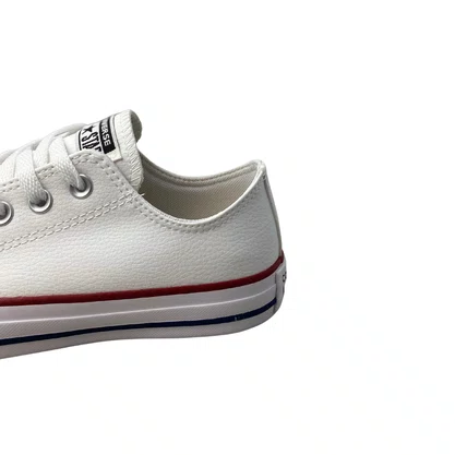 Tênis All Star Feminino Branco Couro